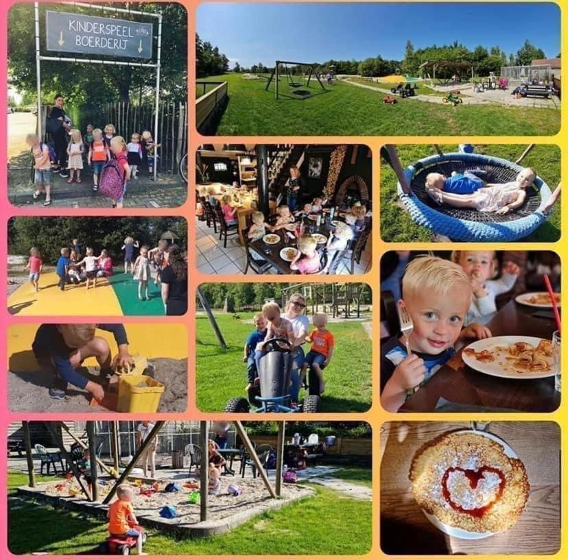 Pipowagens Bij Pannenkoekenrestaurant & Camping De Koppenjan 'Een Uniek Verblijf Met Kinderspeelboerderij' Jubbega-Schurega Extérieur photo